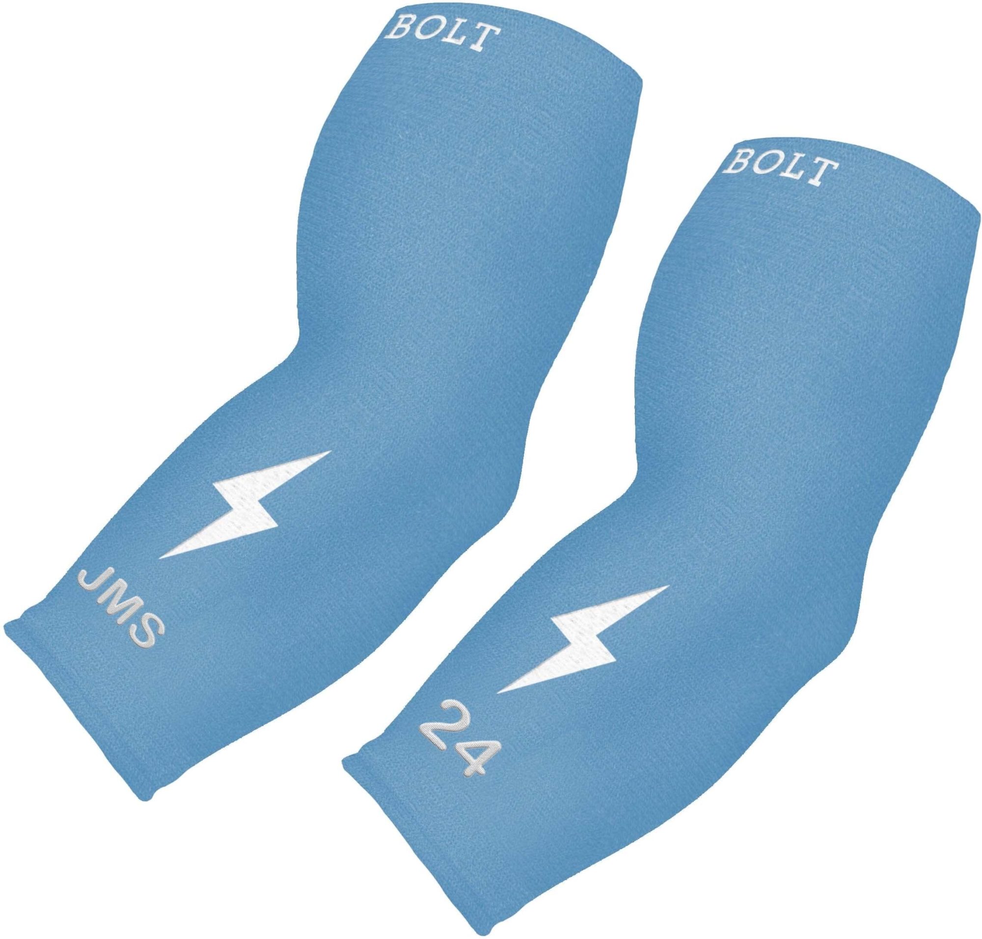 Personalized Graduated Compression Premium 3/4 Arm Sleeve - Baby Blue