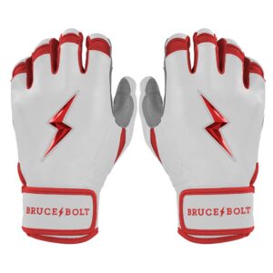 Chrome Series Short Cuff Batting Gloves - Red