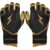 Gold Series Long Cuff Batting Gloves - Black--Gold
