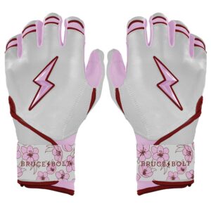 Lars Nootbaar Signature Series Long Cuff Batting Gloves - White/Pink